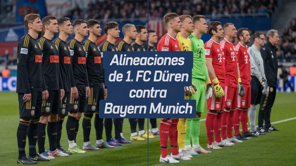 Alineaciones De 1. FC Düren Contra Bayern Munich