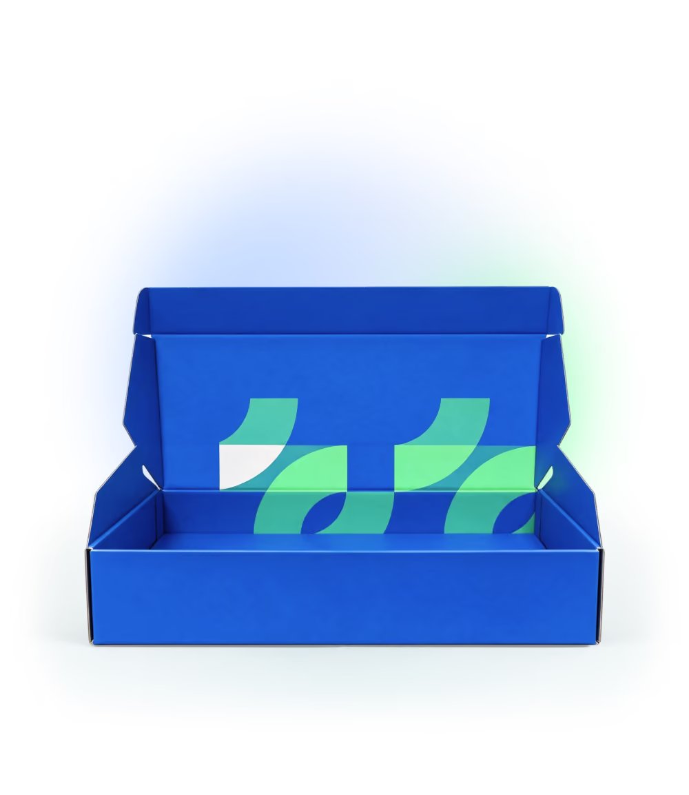 Bolt Pharmacy blue delivery box