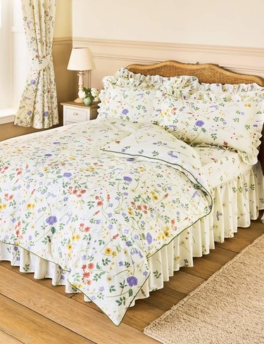 Floral bedding and soft furnishings from the Chums homeware range