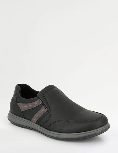 Cushion Walk wide-fit slip-on shoe in black