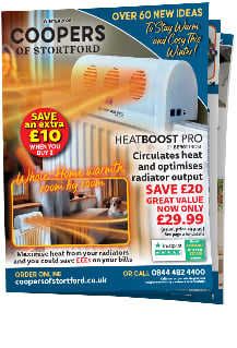 Coopers of Stortford catalogue with over 60 ideas to stay warm and cosy this winter