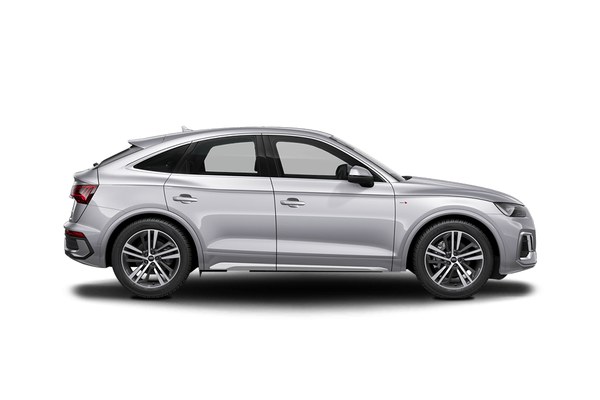 Silver Audi SUV coupe from the premium rental range