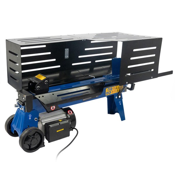 Hyundai 7 tonne horizontal electric log splitter with a protective guard
