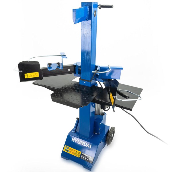 Hyundai 8 tonne vertical electric log splitter on wheels
