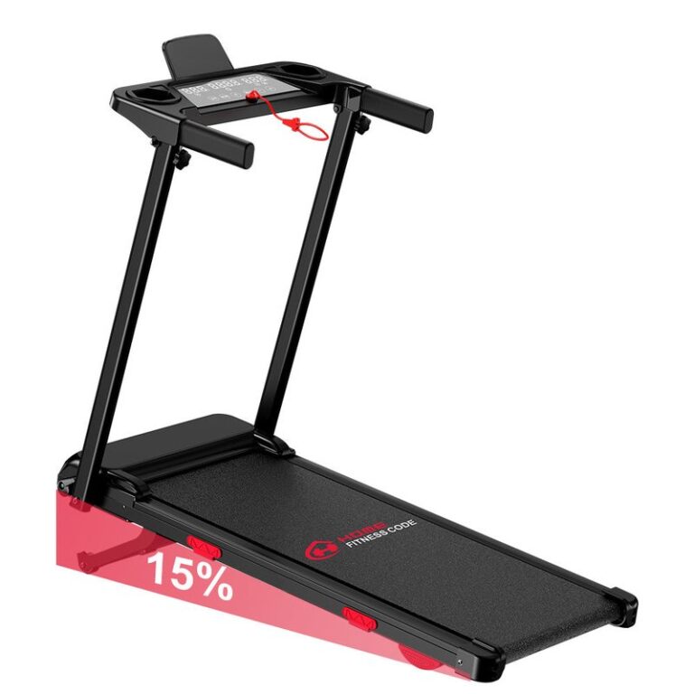 Home Fitness Code Folding Treadmill Q5 Pro with 15% auto incline
