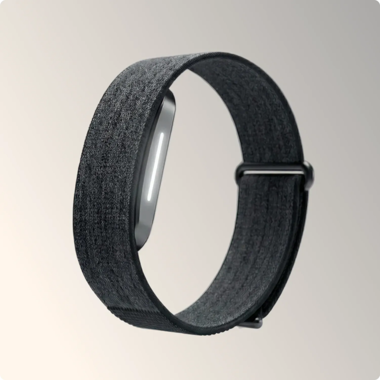 Hume Band 2.0 screenless health wearable with a woven strap