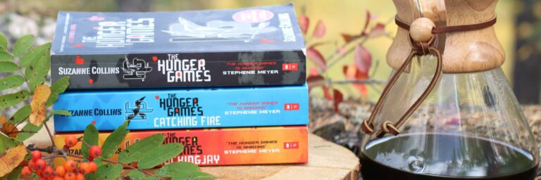 Colourful stacks of book series on a wooden shelf, from the medimops magazine