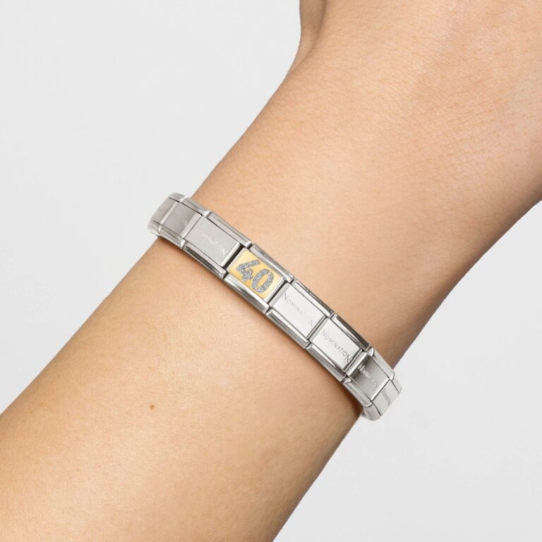 How to Build a Nomination Charm Bracelet at John Greed (and Save 20 Pounds) Nomination Composable stainless steel bracelet worn on the wrist
