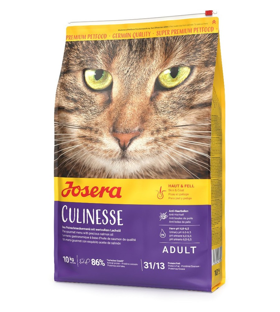 Bag of Josera Culinesse dry cat food with salmon