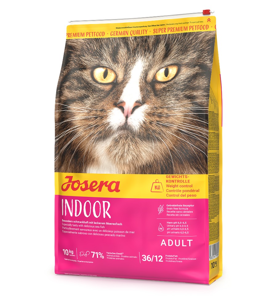 Bag of Josera Indoor grain-free dry cat food