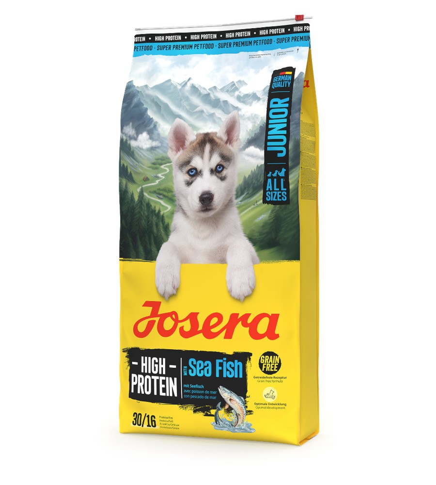 Bag of Josera Junior High Protein Sea Fish puppy food