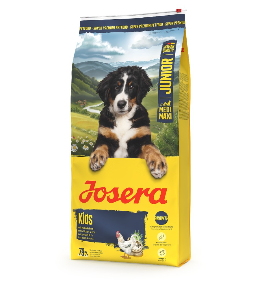 Bag of Josera Kids puppy food for medium and large breeds