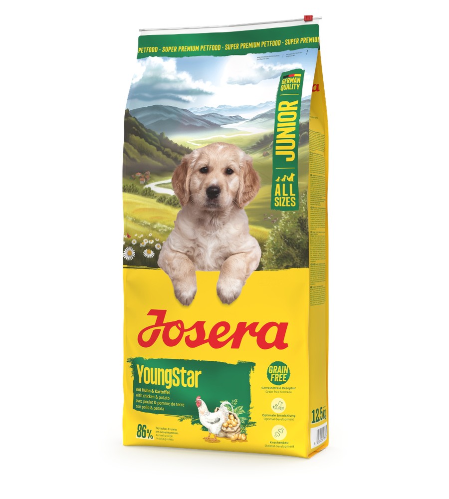 Bag of Josera YoungStar grain-free puppy food