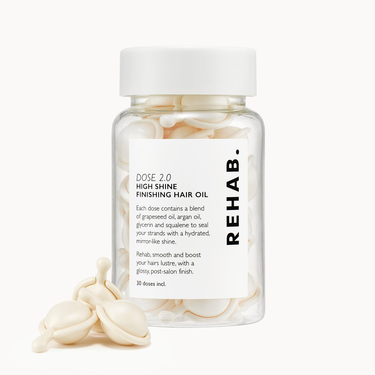 REHAB. Dose 2.0 High Shine Finishing Oil bottle