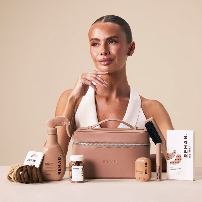 REHAB. x Perrie Sian Rescue & Revive Collection: What Is Inside and Is the Set Worth It? Perrie Sian with the REHAB. Rescue and Revive Collection and vanity case