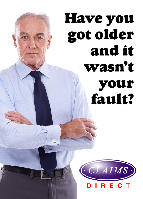 Scribbler funny birthday card parodying claims adverts