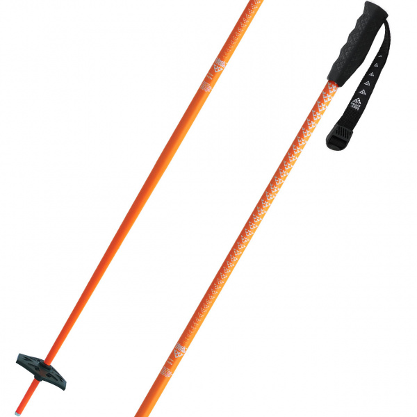 Pair of orange alpine ski poles sold at XSPO